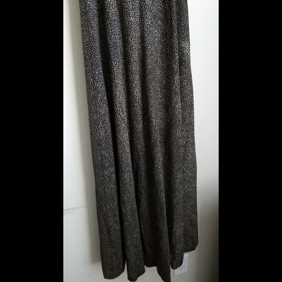 Glitter Halter Plunging Evening Gown - Picture 15 of 16